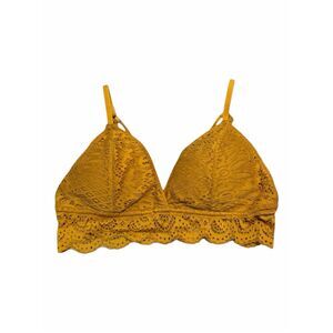 MAURICES Women’s Mustard Yellow Lace Bralette Size XL